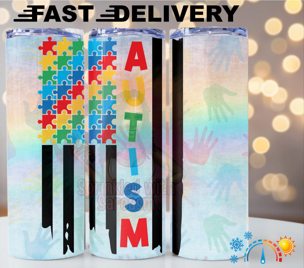 Autism Awareness Insulated Tumbler Cup - Add Your Name