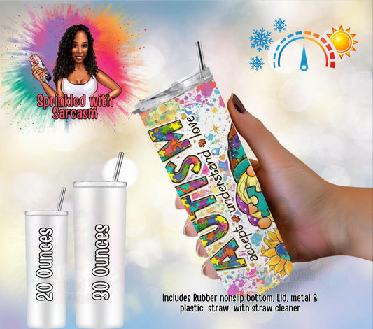 Autism Awareness Insulated Tumbler Cup - Add Your Name