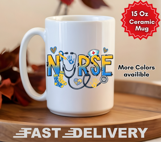 Down Syndrome Awareness 15oz Ceramic Mug - Add Your Name
